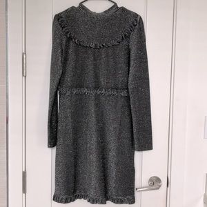 MAJE Beautiful silver/black sparkly dress